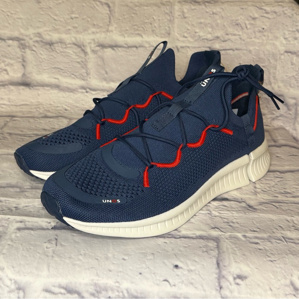 Navy and Red Athletic Sneakers